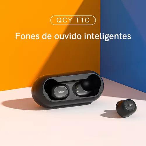 Fone De Ouvido Sem Fio Qcy T1c Tws Bluetooth 5.1 Case 380mah