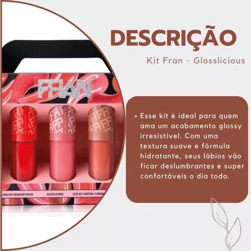 Kit Gloss Franciny Ehlke Glosslicious Trio De Gloss