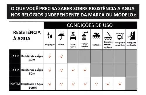 Relógio de pulso Nibosi NI2309 com correia de aço inoxidável