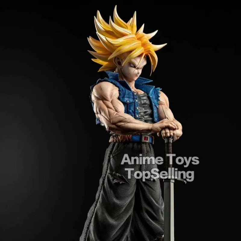 DBZ Super Action Estátua de Trunks para Colecionadores e Crianças