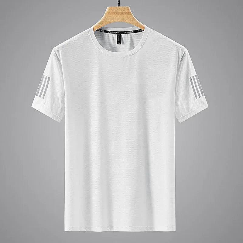 🛍️ Oferta Especial: Compre 1, Leve 2 - Camiseta de Seda Gelada Masculina! 🌟