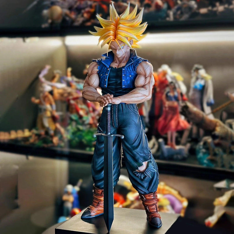 DBZ Super Action Estátua de Trunks para Colecionadores e Crianças